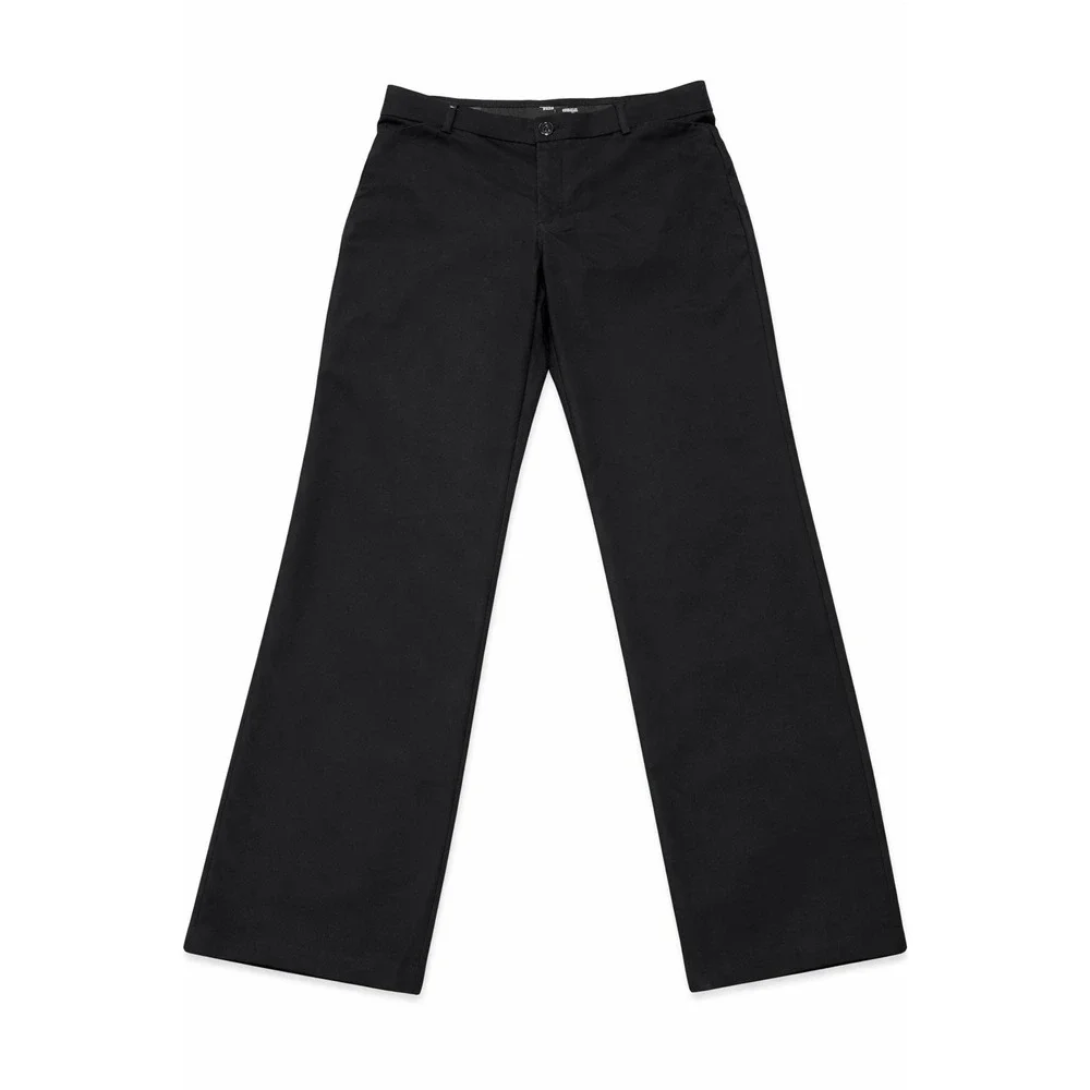 Lee Flex Motion Black Trousers Women Mid Rise Straight Flex 10‎ Short Flex Waist